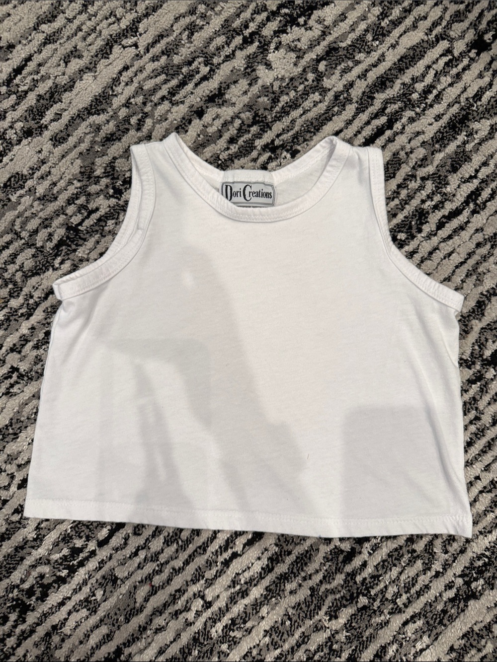 Dori Creations Kids White Tank Top – Classic Cotton Essentials